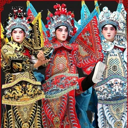 Beijing Opera Drama Mannen Vechten Man Chinese Opera 'S Martial Life Kleding Militaire Generaals Kostuums Kungfu Acteur Toneel Outfit
