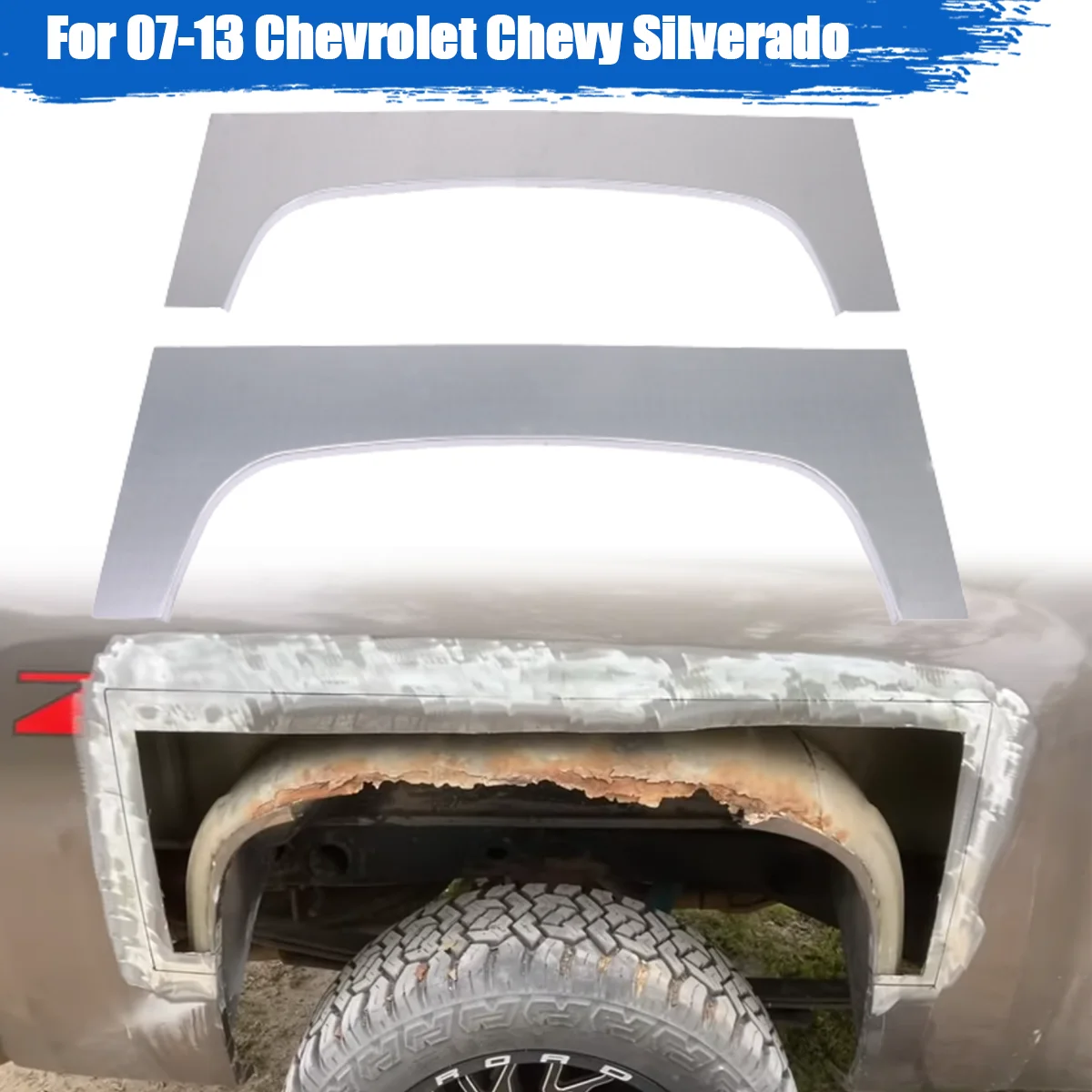 

For 2007-2014 Chevrolet Chevy Silverado Upper Rear Wheel Arch Skin Repair Panels