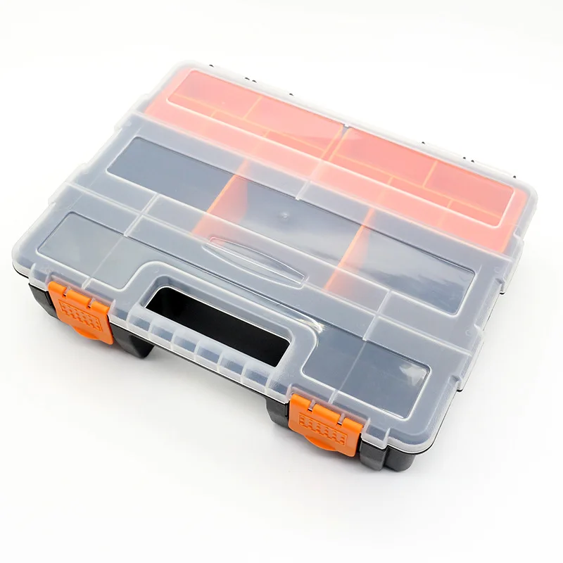 Caixa De Armazenamento De Parafuso De Material PP Portátil, Ferramenta De Hardware De Peças De Metal, Chave De Fenda Auto Repair Tool Box