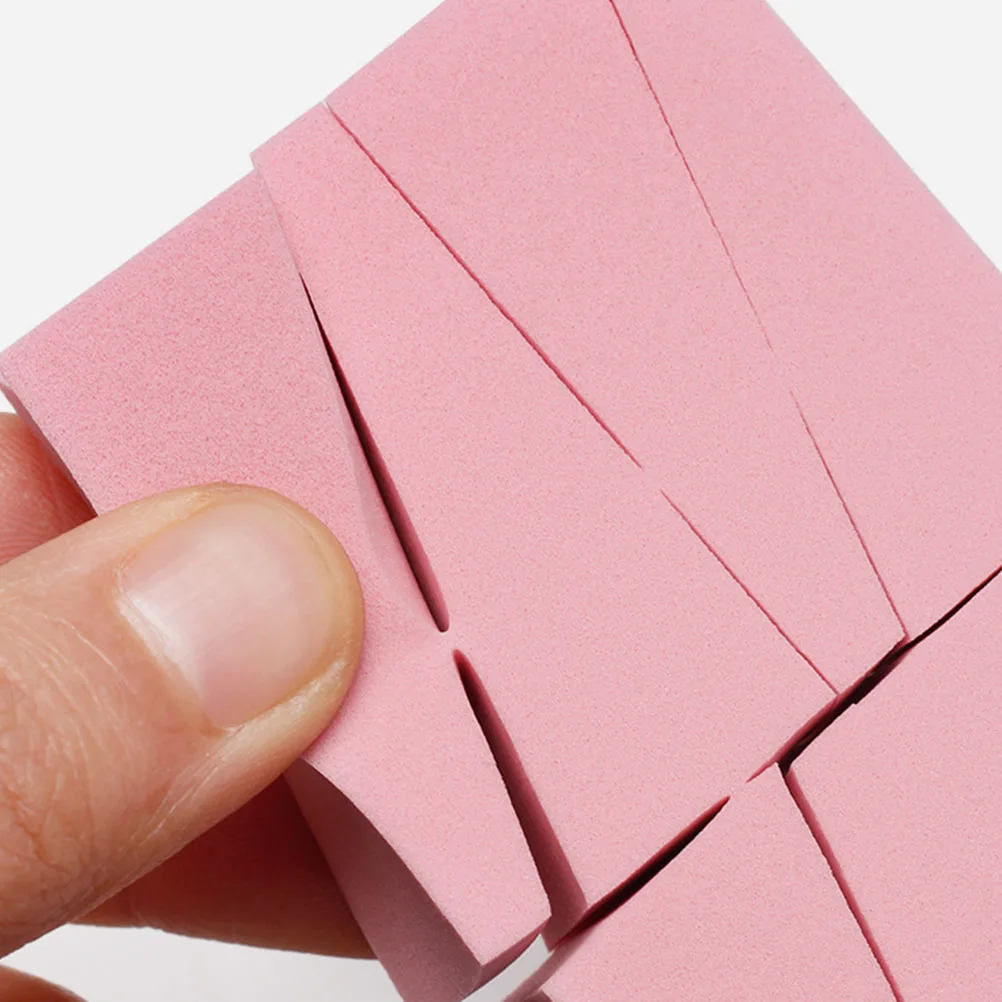 

24pcs Gradient Sponge Block for Nail Manicure Pink Supplies Soft Durable Material Fade Color Styling Portable Creative