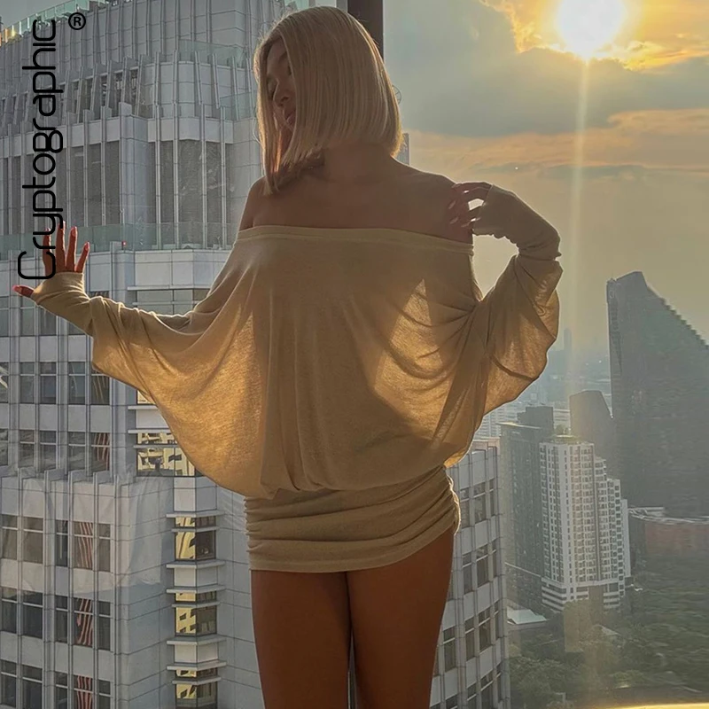 Cryptographic Fashion Off Shoulder Sheer Mini Dress Outfits for Women Hot Sexy Long Sleeve Ruched Party Dresses Bodycon Solid - AliExpress 200000345 Cryptographic Fashion Off Shoulder Sheer Mini Dress Outfits for Women Hot Sexy Long Sleeve Ruched Party Dresses Bodycon Solid - AliExpress 200000345