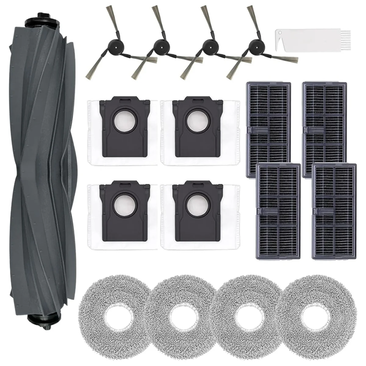 สําหรับ Dreame X40 Ultra,L40 Ultra เครื่องดูดฝุ่นชุดอุปกรณ์เสริม,หลักแปรงด้านข้าง HEPA FILTER Mop ผ้าฝุ่นกระเป๋า