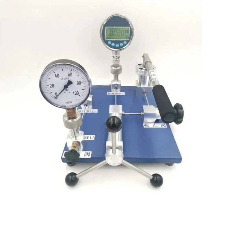 Desktop Hydraulic Calibrator Pressure Gauge Verification Test Pump Source Pressure Calibration Table