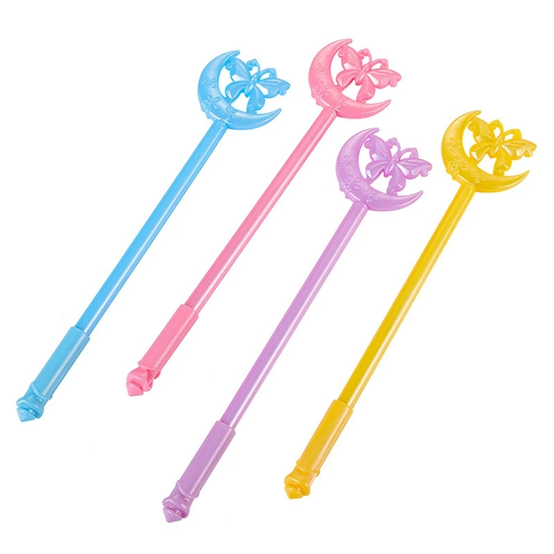 قلم جل قمر على شكل فراشة للفتيات ، قلم كرتون ، حبر أسود ، لوازم حفلات مدرسية ومستلزمات دراسية ، رقم 12: