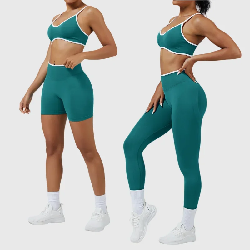 

Yoga Set Sports Fitness High Waist Peach Hip Tight Quick-drying Sports Bra Suit Running Workout Clothes Gym 2-piece Suit Women