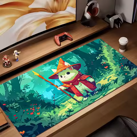 Forest Magic Guardian playmat Mouse Pad rubber anti-slip Desk Mat gamer pc accessories Gaming mat keypad expansion mousepad
