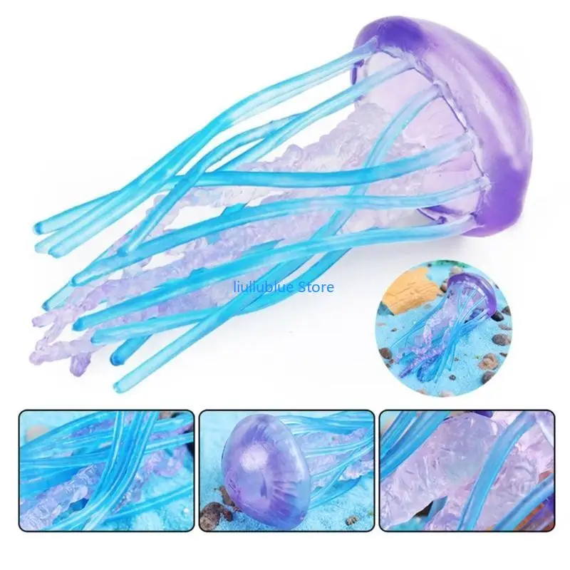 medusas calamar juguete Simulada Vida Animales Realista Jelly Toy Océano Animales Figuras