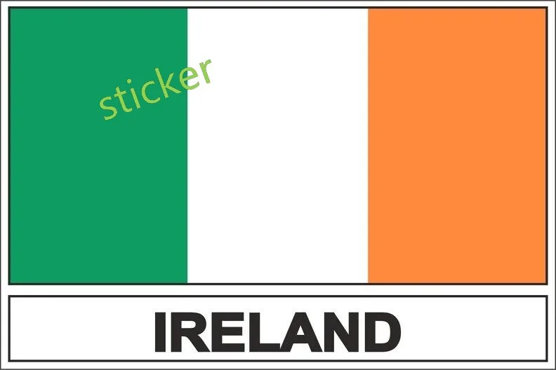 Ireland Vinyl Car-Stickers Cover Scratch Waterproof Windshield Laptop Reflective Sunscreen Decoration