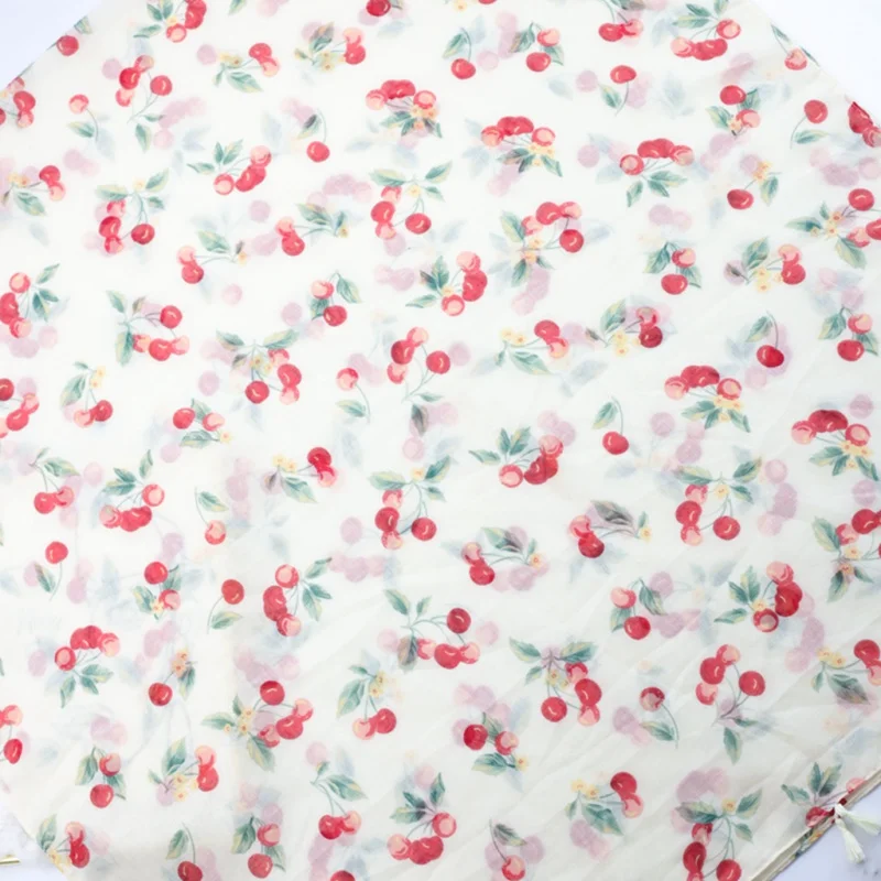 ليتل الكرز مشفرة بالي الحرير مصنع الحدود لطيف المرأة وشاح طويل الربيع الصيف وشاح شال