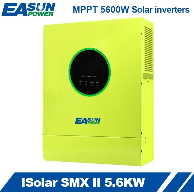 Off Grid 5.6KW Solar Inverter With Wifi MPPT 80A 6KW 500Vdc High PV Input Voltage 6000W Inverters 48V Pure Sine Wave Inverter