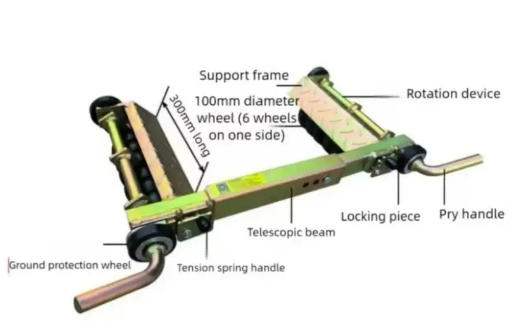 Car Skates Vehicle Positioning Ratcheting Foot Pedal Lift Car Wheel Dolly Positioning Wheel Dolly Car Recovery Skates