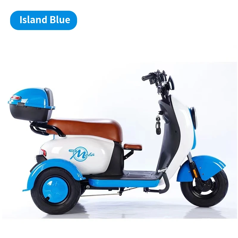 Adult E-TRICYCLE Electric Scooter 400W Fast Speed 24km/h Moto Bike 48V 20ah Lithium Battery 500W Motor Power 60V Voltage