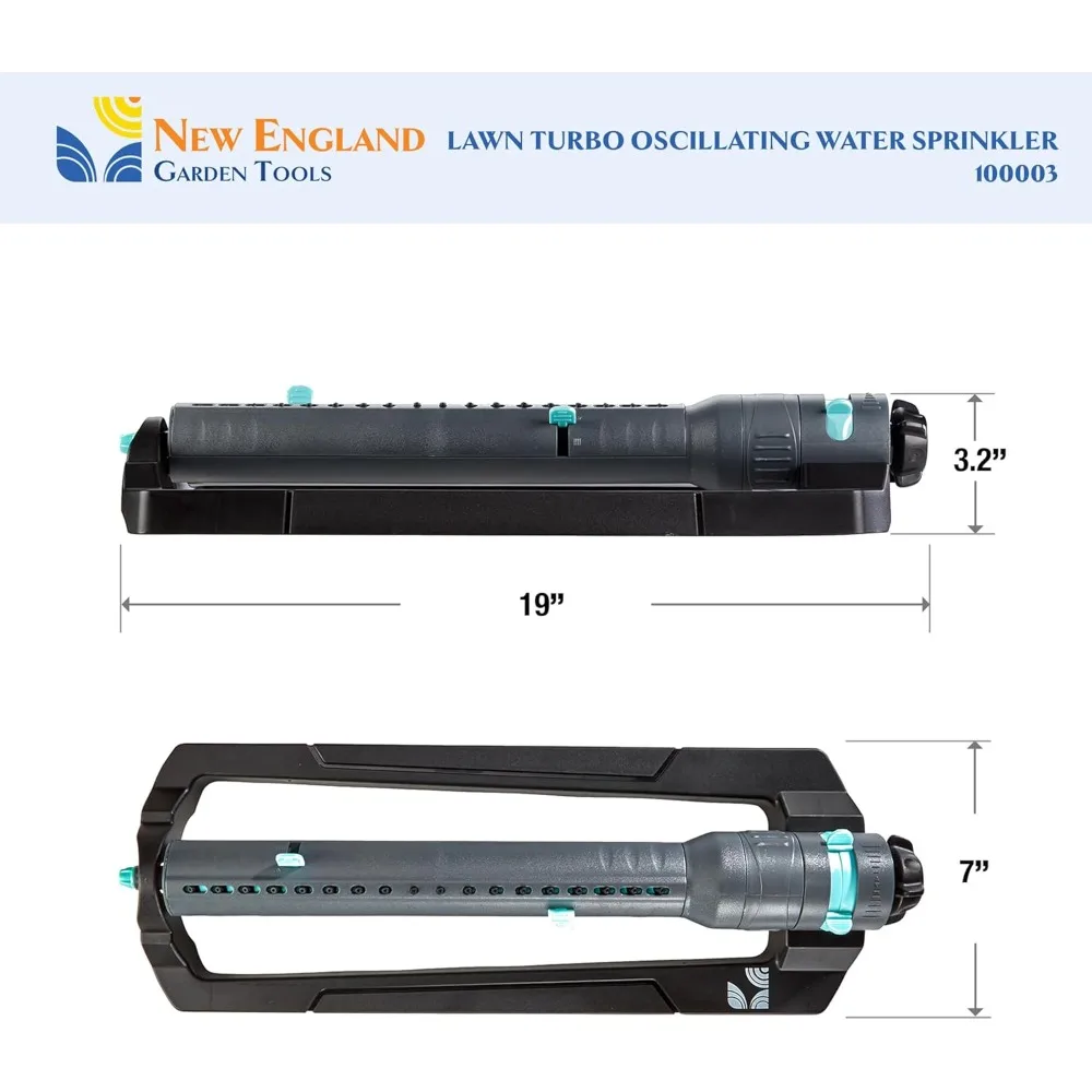 رشاش مياه متأرجح توربو 100003 نمط قابل للتعديل لتغطية 4000 قدم مربع. بواسطة
