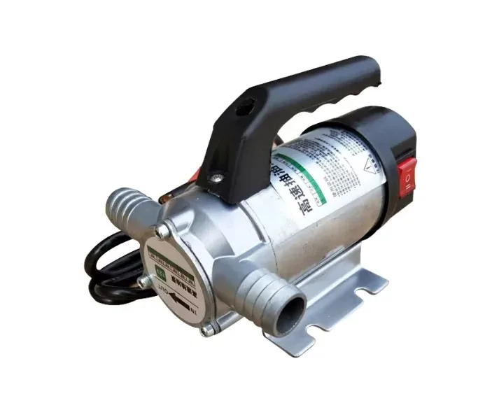 12V/24V/220V Electric Fuel Transfer Pump with Safety Switch – Heavy-Duty Self-Priming Oil & Diesel Pump for Cars