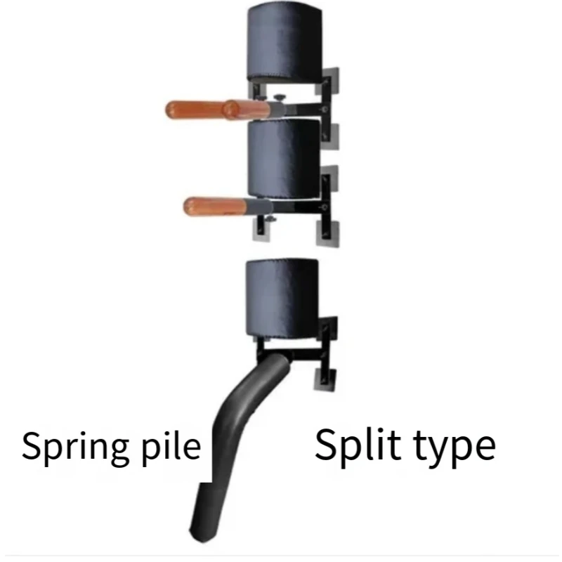 Add leg sweeping function Wall-mounted spring pile, Wing Chun wooden pile, simple Jeet  Do wooden pile, bamboo pile