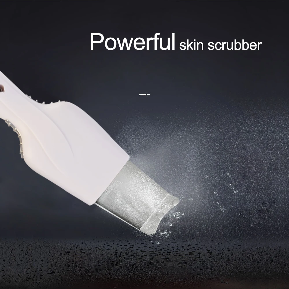 Krachtige Ultrasone Gezichtshuid Scrubber Mee-Eter Acne Vlekken Verwijderen Gezichtsvuil Peeling Schoner Schoonheidsverzorging Spa Lifting Massager