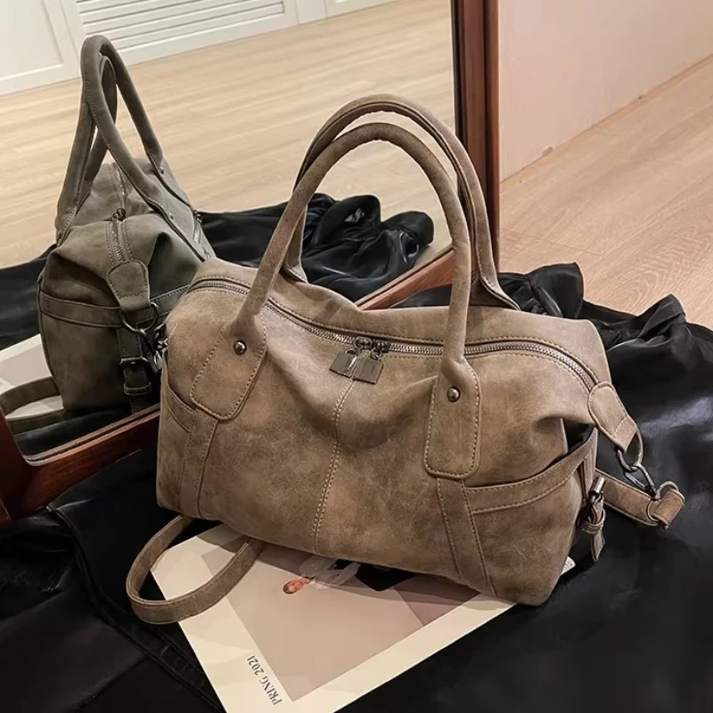 

Retro Design PU Leather Shoulder Bags for Women 2026 Korean Fashion High Capacity Armpit Bag Female Crossbody Bag Tote Handbags