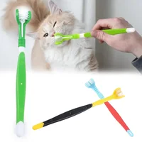 Cepillo de dientes de tres caras para limpieza profunda en mascotas - 1.89 € Cepillo de dientes de tres caras para limpieza profunda en mascotas