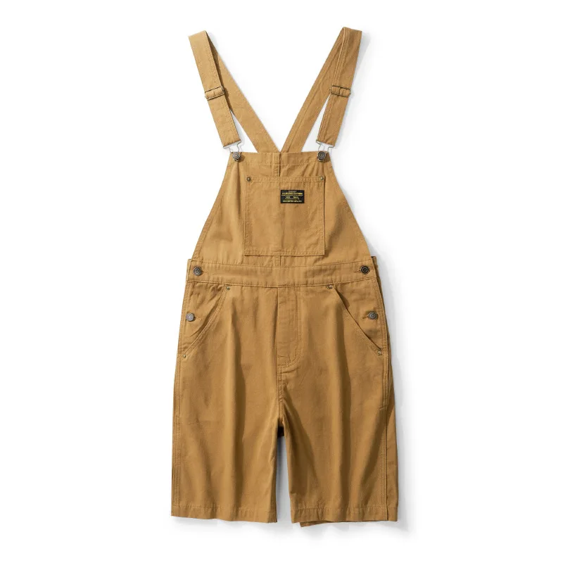 OKONKWO Workwear Backstraps Shorts Suspenders Workers' Pants Men's Women's Couples Amikaki Half Jumpsuit Outdoor Climbing Sports