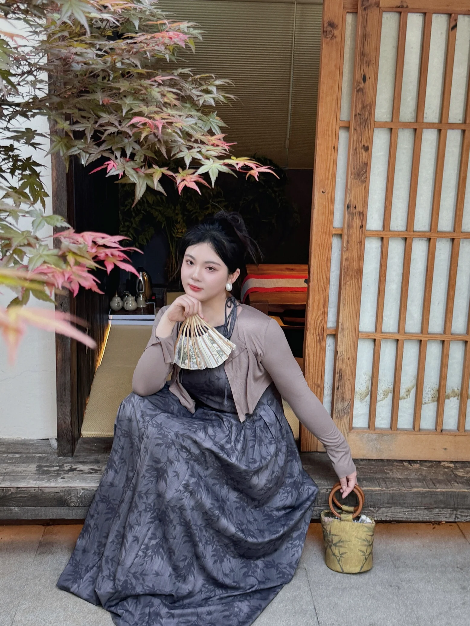 

Slimming Effectiven New Chinese Design plus Size Midi Qipao Dr High Slit Long Sve Floral Pattern Daily Wear Vintage ...