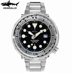 HEIMDALLR Tuna Men Dive Watch NH35 Automatic Mechanical Watch Sapphire Crystal C3 Luminous Ceramic Bezel Stainless Wristwatches