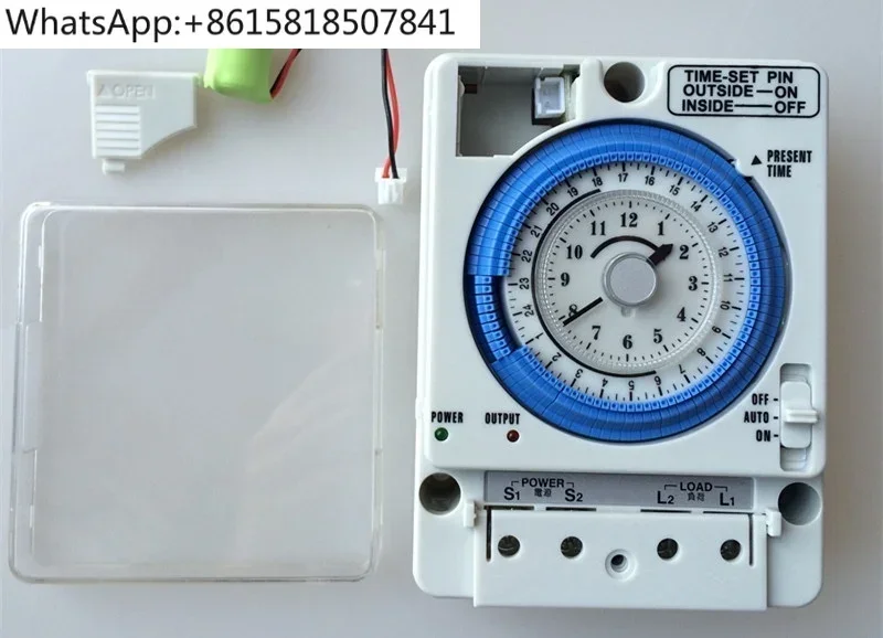 TB388 mechanical timer, minimum timing 15 minutes time switch, with battery