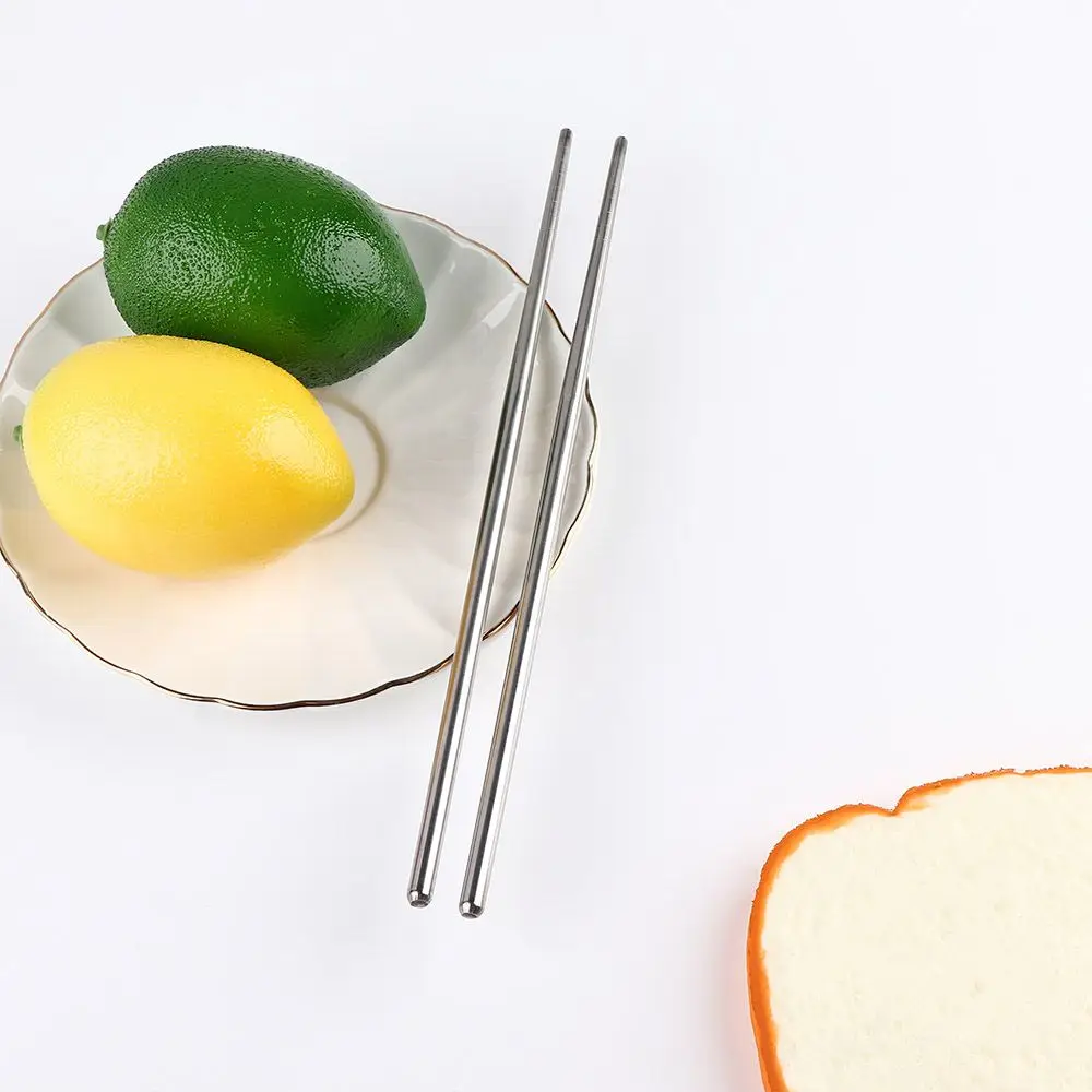 

Practical Chinese Tableware Chopstick Non-slip Stainless Steel Chop Stick