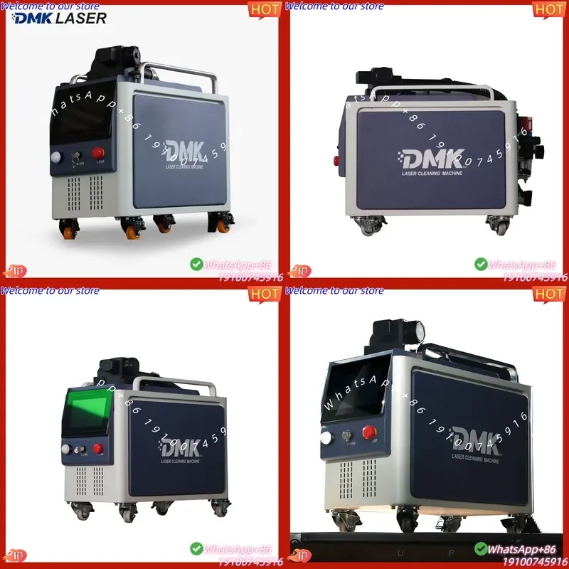 CE Certificate DMK Portable 300W Pulsed Cleaning Machine Non-Abrasive Paint/Coating Stripping | Wood & Metal Surface