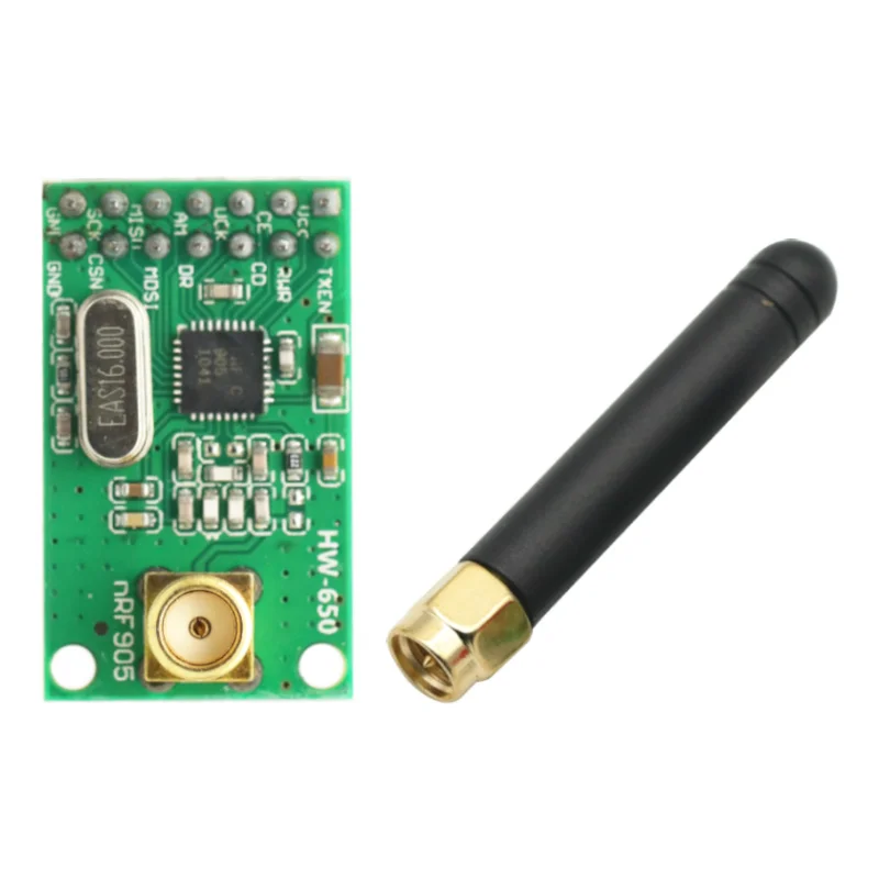 Módulo transceptor inalámbrico NRF905, placa receptora de transmisor WiFi con antena FSK GMSK 433MHz 868MHz 915MHz