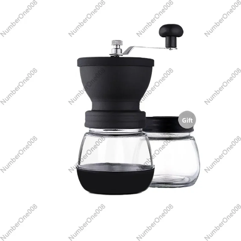 Water Wash Hand-crank Coffee Grinder, Manual Coffee Mill, Home Coffee Grinder with Airtight Container