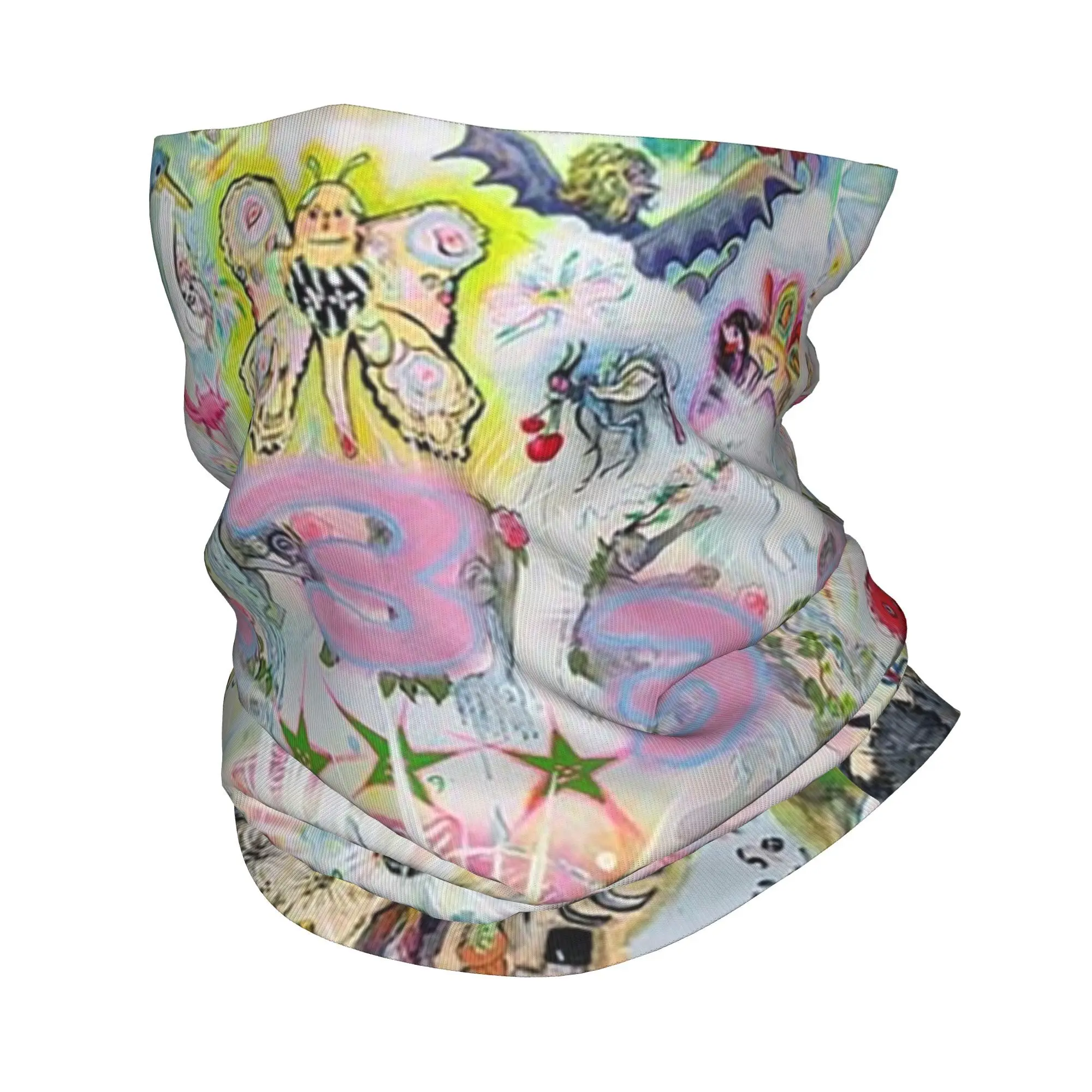 Drain gang bladee 333 album cov Bandana Neck Gaiter Printed Wrap Scarf Multifunction Cycling Scarf Hiking Fishing