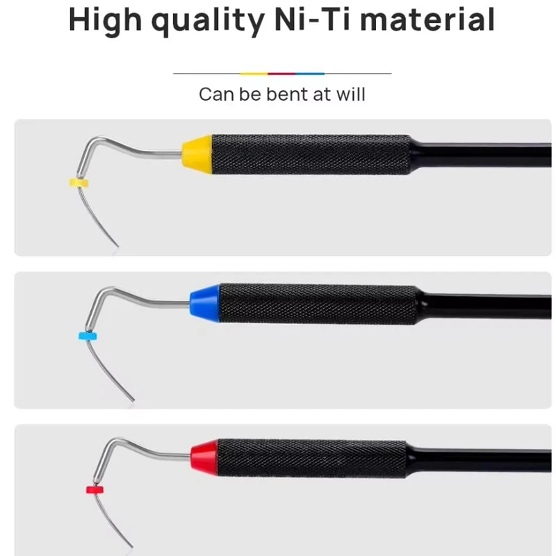 Dental Endodontic Hand Plugger Tip Stainless Steel Endo Filling Vertical Pressurizer Root Canal Filling Presser for Dentist