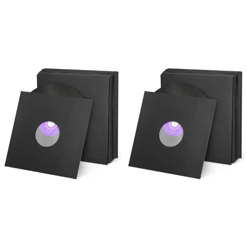 A01F-20Pcs Record Bag Vinyl Record Protective Sleeve Kraft Paper Standard Storage Outer Protector Vinyl Record Storage