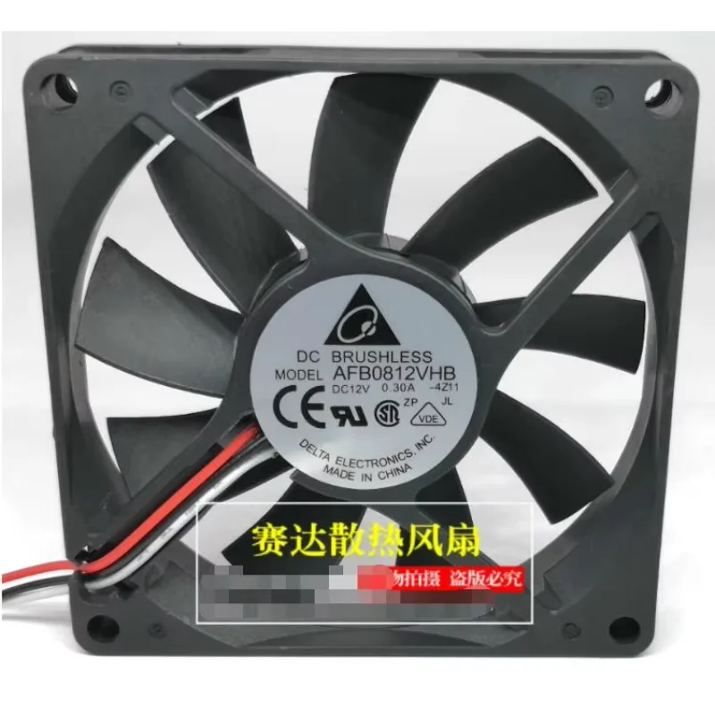 

Delta Electronics AFB0812VHB 4Z11 DC 12 В 0,30 А 80x80x15 мм 3-проводной охлаждающий вентилятор для сервера