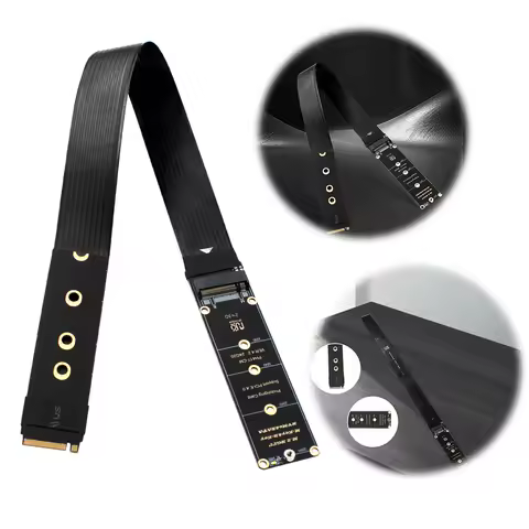 NGFF M-Key PCIe4.0 SSD Extention Card Support PCle4.0 M.2 SSD PCI-Express 4.0 X4 M Key Extender for M.2 2230 2242 2260 2280 SSD