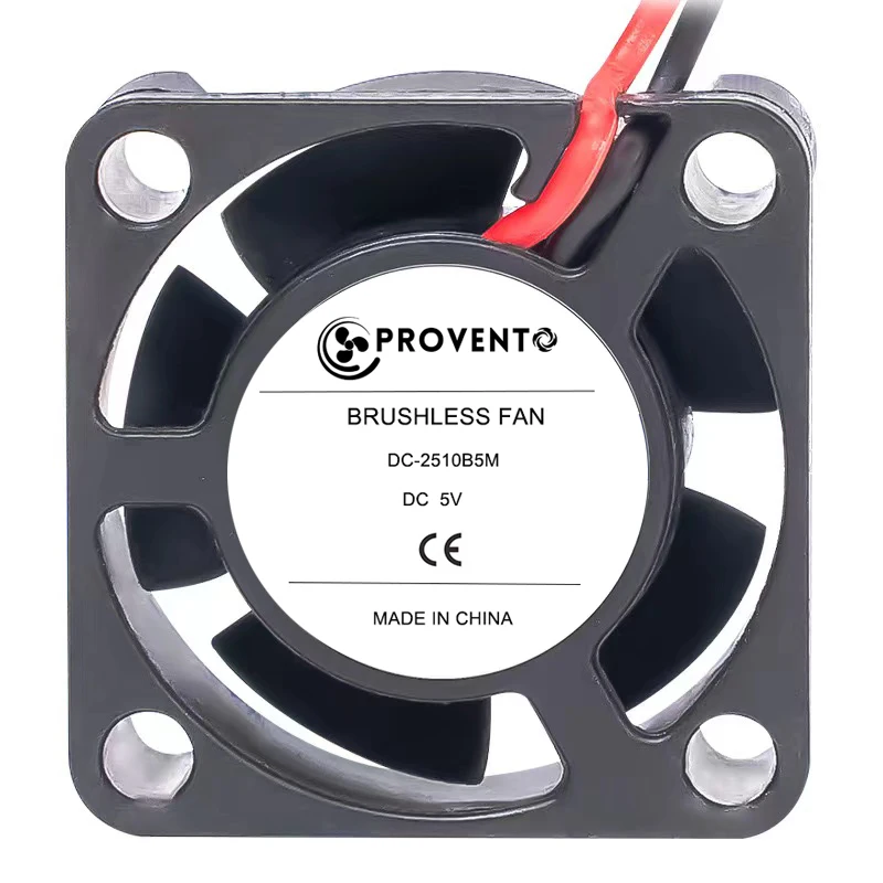 2 Pieces 25x25x10mm 25mm 10000RPM 1.7CFM Cooling Fan 5V/12V/24V Graphics Card Cooling Fan