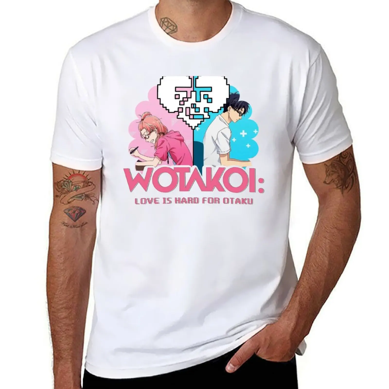 

Hard for Love is 1 Otaku Wotakoi T-Shirt Big Size Daily Wear T-Shirt