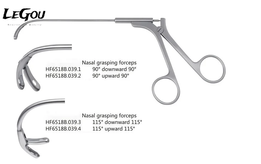 LeGou Professional Stainless Steel Sphenoid Rongeur Forceps Upward 70 Degree