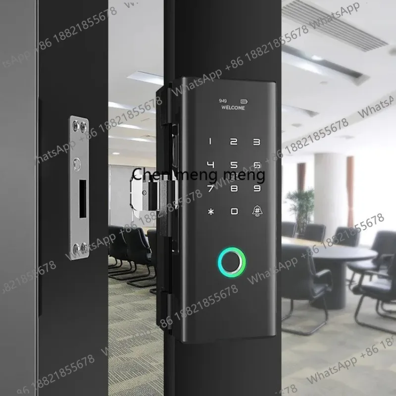 Smart Glass Door Lock Fingerprint Smart Lock Password Door Access Control System with Tuya APP for Home Office