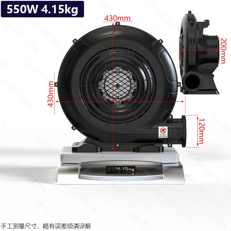 Fan Blower Small High Power Strong Hair Blower Industrial Inflatable Castle Air Mold Inflatable Arch
