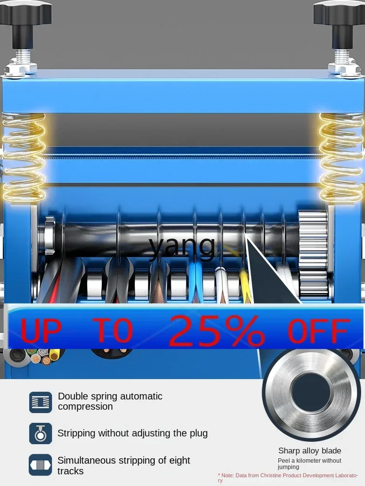 

CX automatic wire stripping machine scrap copper wire household cable peeling and stripping wire drawing machine