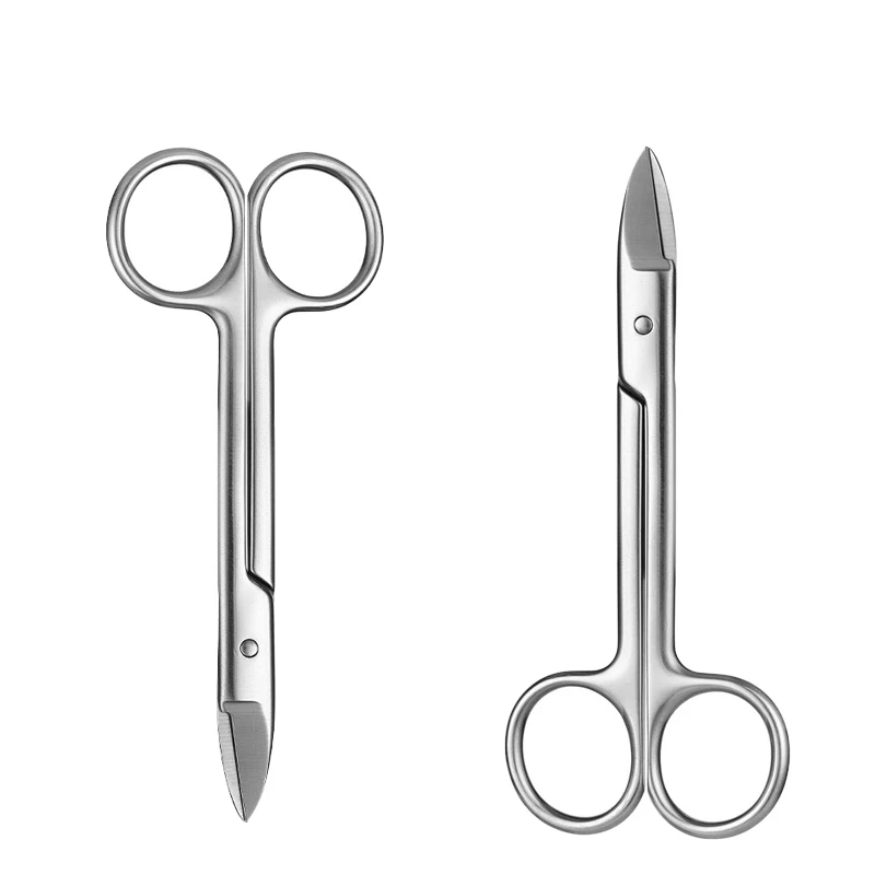 

12cmThickened Stainless Steel Pedicure Short Beak Toenail Scissors Manicure Foot Nail Jewellery Processing Pet Grooming Scissors