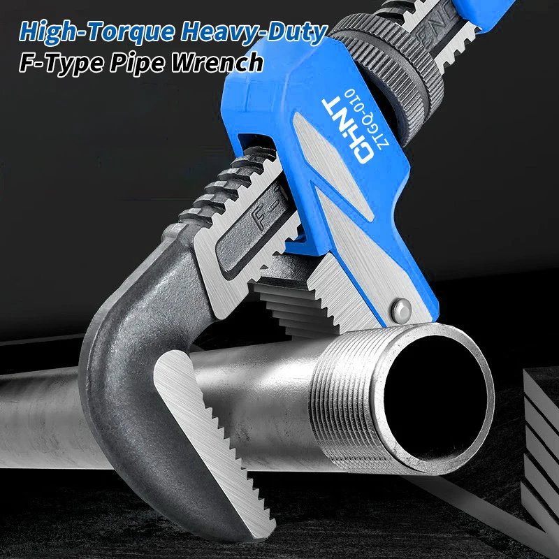 

Мощный трубный ключ F-типа с высоким крутящим моментом, большим раскрытием, сильным зажимом, многофункциональный, промышленного класса, быстродействующий.