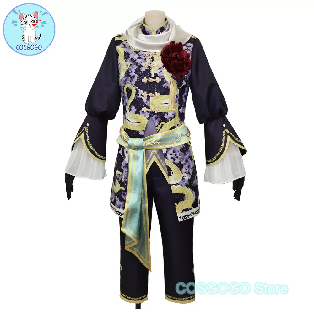 

COSGOGO [Customized]Game IDOLiSH7 Zool Natsume Minami Cosplay Costume Halloween Outfits Women Men Black White Duel Costume