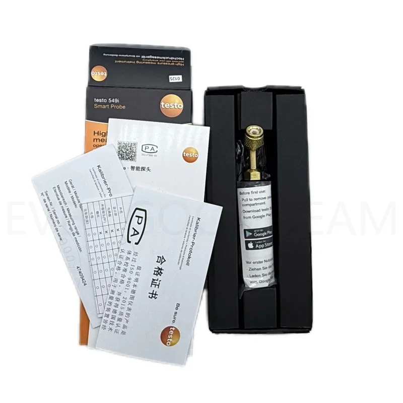 مقياس الضغط العالي Testo 549i (متوافق مع البلوتوث) مقياس ضغط التبريد الذكي واللاسلكي 0560 1549