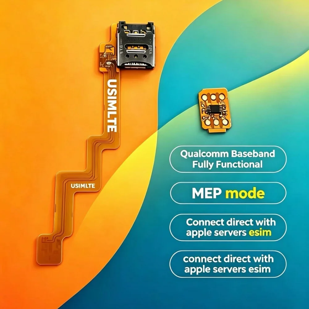Newest For iPhone 18 Pro Max Qualcomm Baseband US Version eSIM Only Solution  No CNC No Physical SIM Support Super Snow IC