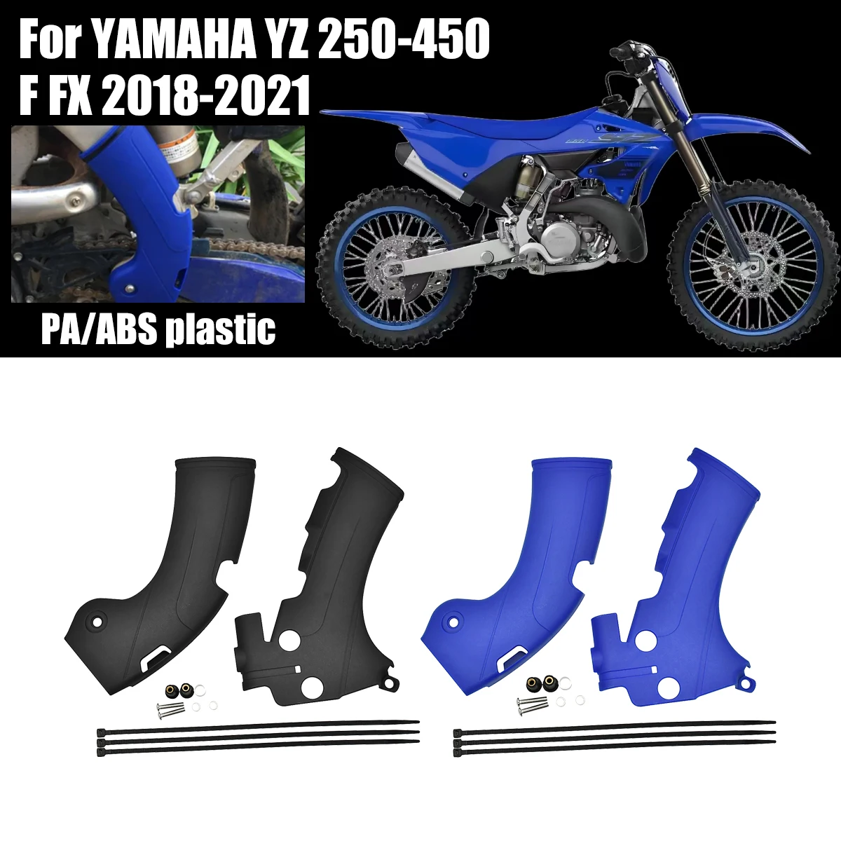 

Motorcycle Frame Guards Covers Protectors For YAMAHA YZ250F YZ450F YZ450FX YZ 250F 450F 450FX 2018 2019 2020 2021 Dirt Bike