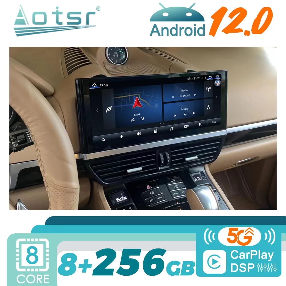 

For Porsche Cayenne S Hybrid V6 958 92A Turbo 2010-2017 Android Car Radio 2Din Autoradio Stereo Multimedia Video Player Head