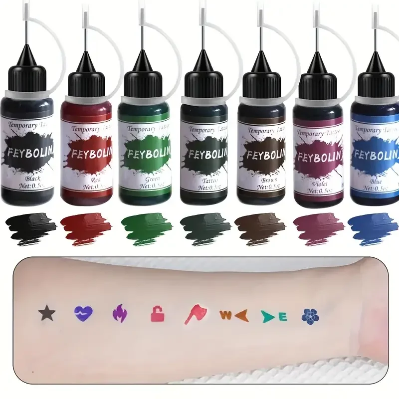 Colored Tattoo Juice Cream Tattoo Cream Juice-Temporary Body Art Painting Cream for Longlasting and Vibrant DIY Painless Tattoos