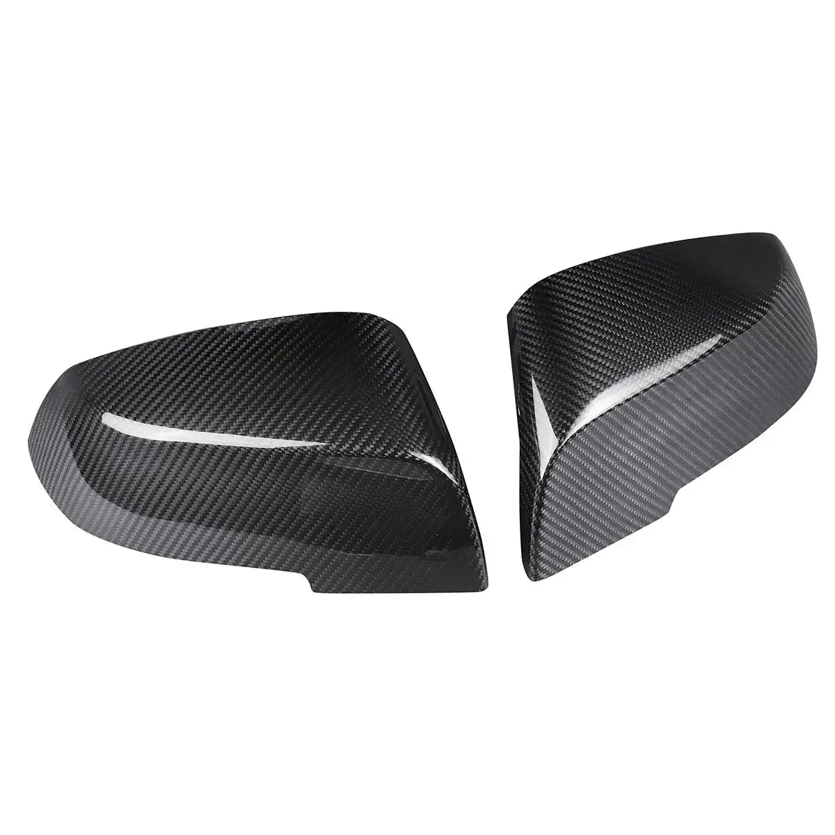 Real Carbon Fiber Car Side Mirror Cover Caps Add-On For BMW 3 Series F30 F31 F35 4 Series F32 F33 F36 2013-2018 Rear View Mirror